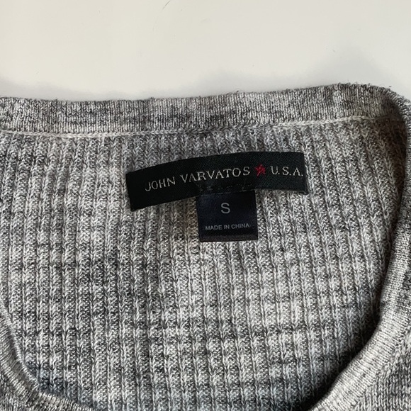 ⭐️John Varvatos Sean Knit Linen Blend Henley - Picture 5 of 11